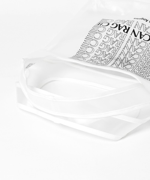 AMERICAN RAG CIE（アメリカンラグシー）の「【AMERICAN RAG CIE】リピートロゴPVCトート（トートバッグ・レディース・ブラック/ホワイト・FREE）」の11枚目の写真