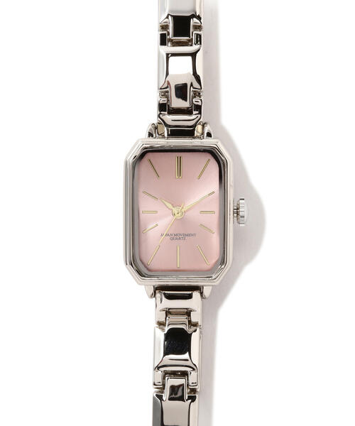 EDIT COLOGNE（エディットコロン）の「シルバーメタルウォッチ（アナログ腕時計・レディース・ピンク/ブルー・ﾌﾘ-）」の3枚目の写真