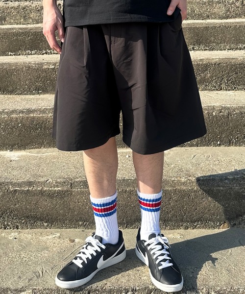 ツータックワイドガウチョパンツ