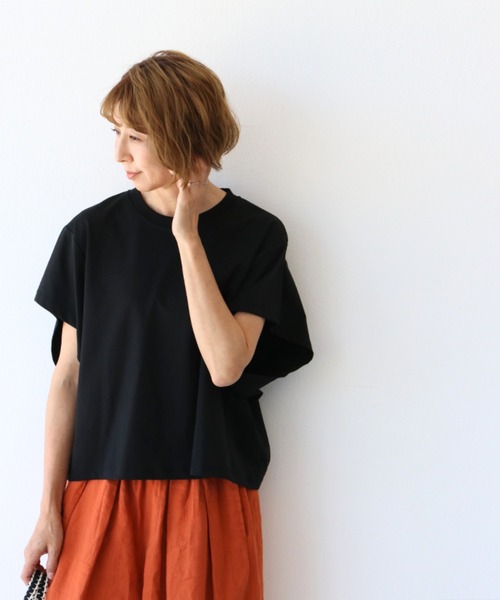 sanpo kuschel(サンポクシェル)の「とにかく涼しいTシャツトップス(Tシャツ/カットソー・レディース・ホワイト/ブラック・FREE)」の17枚目の写真