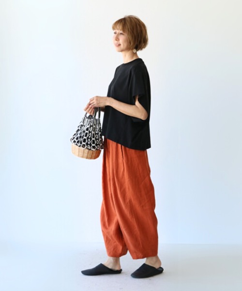 sanpo kuschel(サンポクシェル)の「とにかく涼しいTシャツトップス(Tシャツ/カットソー・レディース・ホワイト/ブラック・FREE)」の4枚目の写真