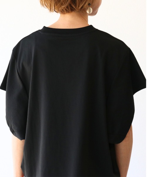 sanpo kuschel(サンポクシェル)の「とにかく涼しいTシャツトップス(Tシャツ/カットソー・レディース・ホワイト/ブラック・FREE)」の5枚目の写真