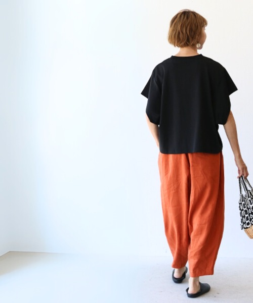 sanpo kuschel(サンポクシェル)の「とにかく涼しいTシャツトップス(Tシャツ/カットソー・レディース・ホワイト/ブラック・FREE)」の20枚目の写真