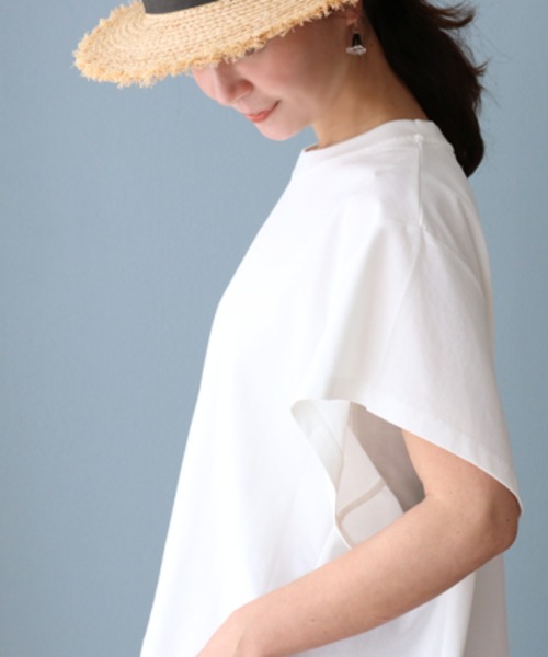 sanpo kuschel(サンポクシェル)の「とにかく涼しいTシャツトップス(Tシャツ/カットソー・レディース・ホワイト/ブラック・FREE)」の21枚目の写真