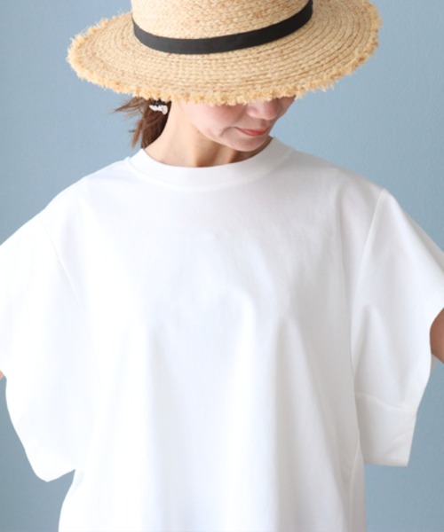 sanpo kuschel(サンポクシェル)の「とにかく涼しいTシャツトップス(Tシャツ/カットソー・レディース・ホワイト/ブラック・FREE)」の11枚目の写真