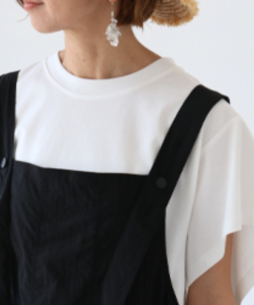 sanpo kuschel(サンポクシェル)の「とにかく涼しいTシャツトップス(Tシャツ/カットソー・レディース・ホワイト/ブラック・FREE)」の13枚目の写真
