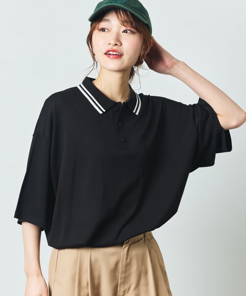 FREAK'S STORE(フリークスストア)の「限定展開 Relax Fit リラックスフィット ニットポロシャツ / 接触冷感(ポロシャツ・メンズ・ブラック/ネイビー/グレー系その他/チャコールグレー/ブラック系その他2/ブラック系その他/ベージュ・LARGE/MEDIUM/SMALL)」の20枚目の写真