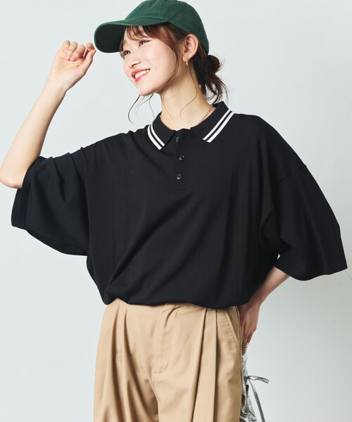 FREAK'S STORE(フリークスストア)の「限定展開 Relax Fit リラックスフィット ニットポロシャツ / 接触冷感(ポロシャツ・メンズ・ブラック/ネイビー/グレー系その他/チャコールグレー/ブラック系その他2/ブラック系その他/ベージュ・LARGE/MEDIUM/SMALL)」の22枚目の写真