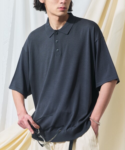 セール】限定展開 Relax Fit リラックスフィット ニットポロシャツ