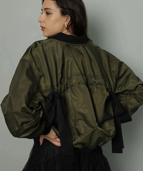 Arpege story ❤︎アルページュストーリーBackリボンMA-1 BackリボンMA-1 | ジャケット | Arpege story（アルページュ