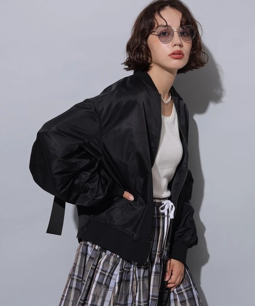 Arpege story ❤︎アルページュストーリーBackリボンMA-1 BackリボンMA