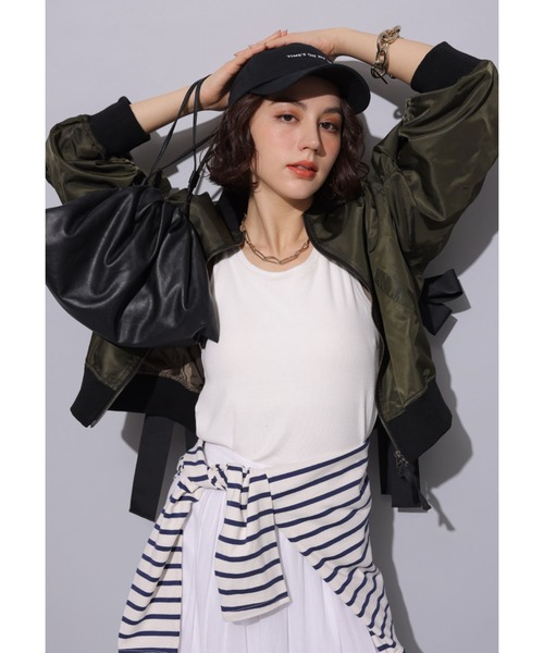 Arpege story ❤︎アルページュストーリーBackリボンMA-1 アルページュストーリー BackリボンMA-1 2025 新作 - メルカリ