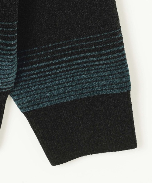 styles(スタイルス)の「YARDSALE CREW KNIT Ripple Chenille(ニット/セーター・メンズ・ブルー・L)」の4枚目の写真