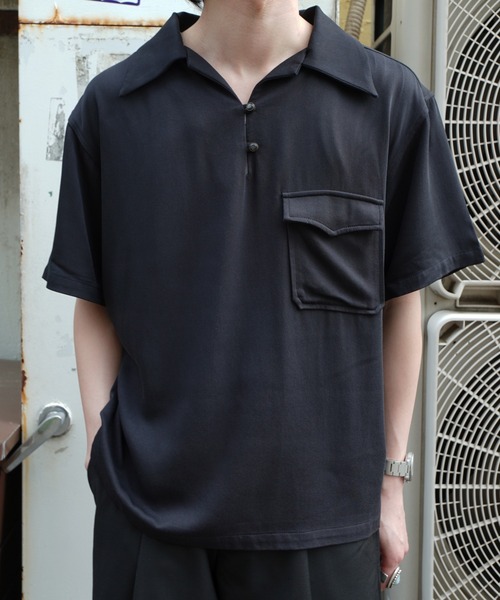 Noen レーヨン 半袖 シャツ ショートリブレーヨン半袖シャツ（シャツ/ブラウス）｜Noen