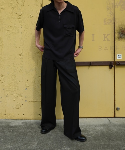 Noen(ノエン)の「レーヨンプルオーバー半袖シャツ(シャツ/ブラウス・メンズ・ブラック/ホワイト・MEDIUM/LARGE)」の21枚目の写真