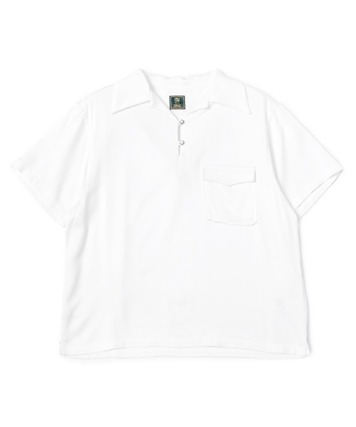 Noen(ノエン)の「レーヨンプルオーバー半袖シャツ(シャツ/ブラウス・メンズ・ブラック/ホワイト・MEDIUM/LARGE)」の7枚目の写真