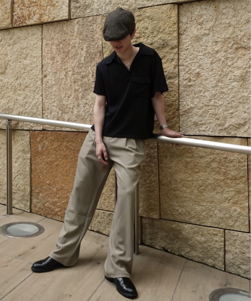 Noen(ノエン)の「レーヨンプルオーバー半袖シャツ(シャツ/ブラウス・メンズ・ブラック/ホワイト・MEDIUM/LARGE)」の17枚目の写真
