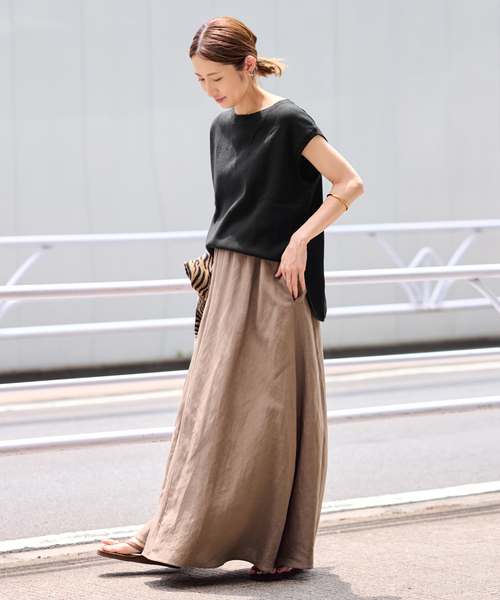 FRAMeWORK（フレームワーク）の「RAMIEコットンフルニードルプルオーバー（ニット/セーター・レディース・ホワイト/ブラウン/ブラック・FREE）」の4枚目の写真