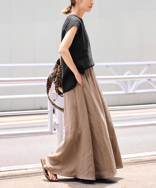 FRAMeWORK（フレームワーク）の「RAMIEコットンフルニードルプルオーバー（ニット/セーター・レディース・ホワイト/ブラウン/ブラック・FREE）」の5枚目の写真