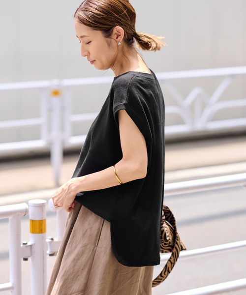 FRAMeWORK（フレームワーク）の「RAMIEコットンフルニードルプルオーバー（ニット/セーター・レディース・ホワイト/ブラウン/ブラック・FREE）」の7枚目の写真