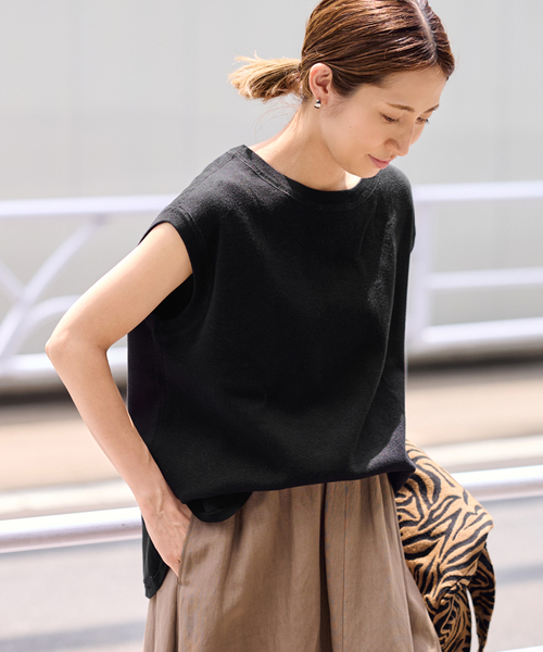 FRAMeWORK（フレームワーク）の「RAMIEコットンフルニードルプルオーバー（ニット/セーター・レディース・ホワイト/ブラウン/ブラック・FREE）」の8枚目の写真