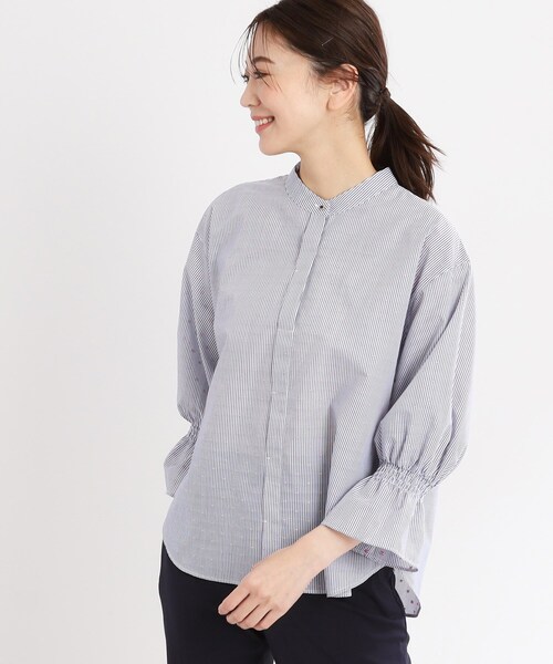 【夏SALE／接触冷感／洗える】キャンディースリーブブラウス セール】【夏SALE／接触冷感／洗える】キャンディースリーブ