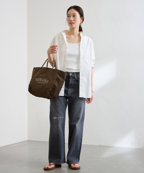 FRAMeWORK（フレームワーク）の「≪追加≫コットンレギュラーカラーシャツ2（シャツ/ブラウス・レディース・ピンク/ホワイト/ベージュ・FREE）」の7枚目の写真