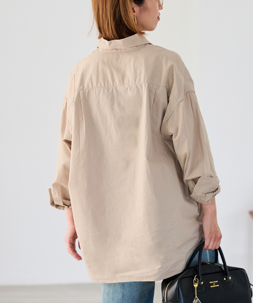 FRAMeWORK（フレームワーク）の「≪追加≫コットンレギュラーカラーシャツ2（シャツ/ブラウス・レディース・ピンク/ホワイト/ベージュ・FREE）」の16枚目の写真