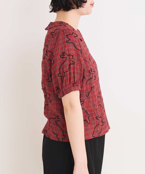 I am I in fact...(アイアムアイインファクト)の「●run rabbit 丸襟ブラウス(シャツ/ブラウス・レディース・グリーン/レッド・FREE)」の14枚目の写真