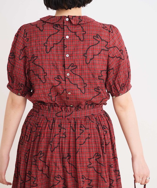 I am I in fact...(アイアムアイインファクト)の「●run rabbit 丸襟ブラウス(シャツ/ブラウス・レディース・グリーン/レッド・FREE)」の10枚目の写真