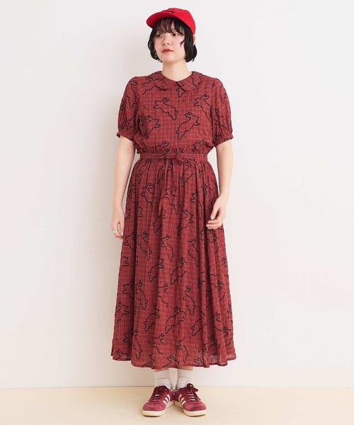 I am I in fact...(アイアムアイインファクト)の「●run rabbit 丸襟ブラウス(シャツ/ブラウス・レディース・グリーン/レッド・FREE)」の9枚目の写真