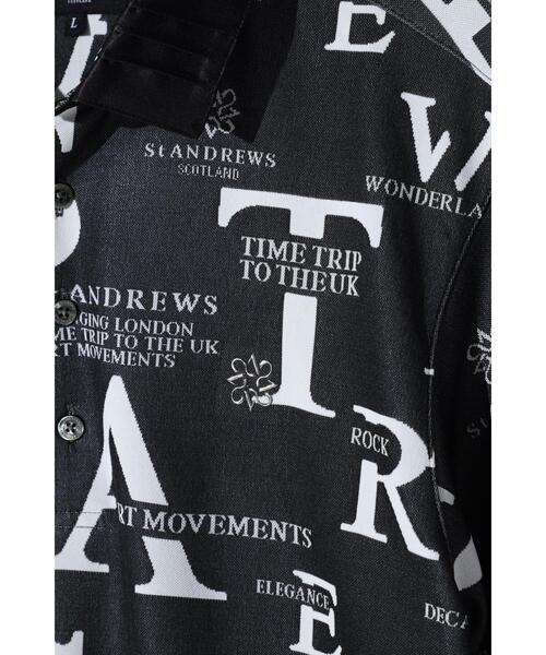 St ANDREWS(セントアンドリュース)の「【St ANDREWS】コンセプト柄ジャガード半袖シャツ (MENS)(ポロシャツ・メンズ・ホワイト/ブラック・L/M)」の8枚目の写真
