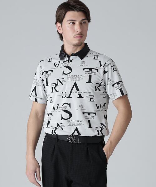 St ANDREWS(セントアンドリュース)の「【St ANDREWS】コンセプト柄ジャガード半袖シャツ (MENS)(ポロシャツ・メンズ・ホワイト/ブラック・L/M)」の11枚目の写真
