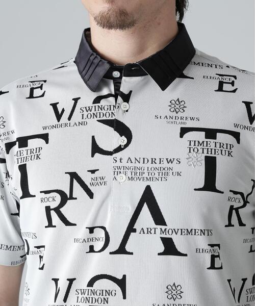 St ANDREWS(セントアンドリュース)の「【St ANDREWS】コンセプト柄ジャガード半袖シャツ (MENS)(ポロシャツ・メンズ・ホワイト/ブラック・L/M)」の16枚目の写真