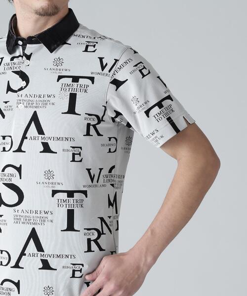 St ANDREWS(セントアンドリュース)の「【St ANDREWS】コンセプト柄ジャガード半袖シャツ (MENS)(ポロシャツ・メンズ・ホワイト/ブラック・L/M)」の17枚目の写真