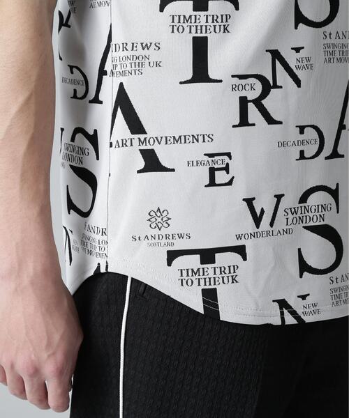 St ANDREWS(セントアンドリュース)の「【St ANDREWS】コンセプト柄ジャガード半袖シャツ (MENS)(ポロシャツ・メンズ・ホワイト/ブラック・L/M)」の18枚目の写真
