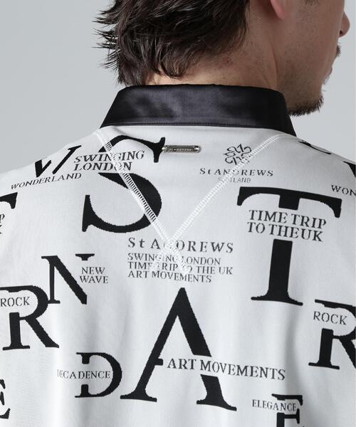 St ANDREWS(セントアンドリュース)の「【St ANDREWS】コンセプト柄ジャガード半袖シャツ (MENS)(ポロシャツ・メンズ・ホワイト/ブラック・L/M)」の19枚目の写真