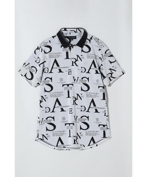 St ANDREWS(セントアンドリュース)の「【St ANDREWS】コンセプト柄ジャガード半袖シャツ (MENS)(ポロシャツ・メンズ・ホワイト/ブラック・L/M)」の20枚目の写真