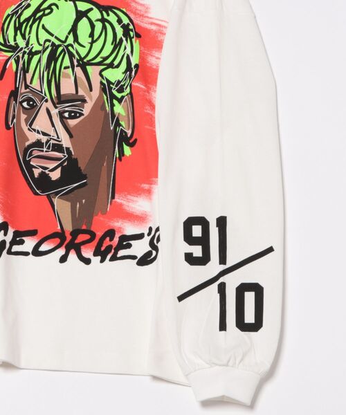 GEORGE'S（ジョージズ）の「bend(s)グラフィックロンT（Tシャツ/カットソー・メンズ・ホワイト×レッド/ホワイト×パープル/ホワイト×イエロー・MEDIUM/LARGE）」の11枚目の写真