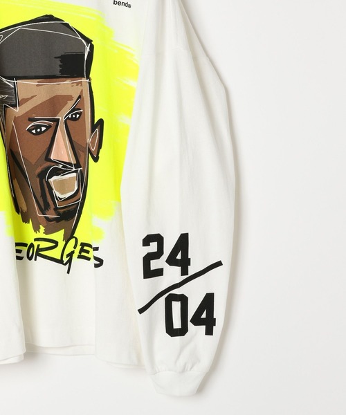 GEORGE'S（ジョージズ）の「bend(s)グラフィックロンT（Tシャツ/カットソー・メンズ・ホワイト×レッド/ホワイト×パープル/ホワイト×イエロー・MEDIUM/LARGE）」の8枚目の写真