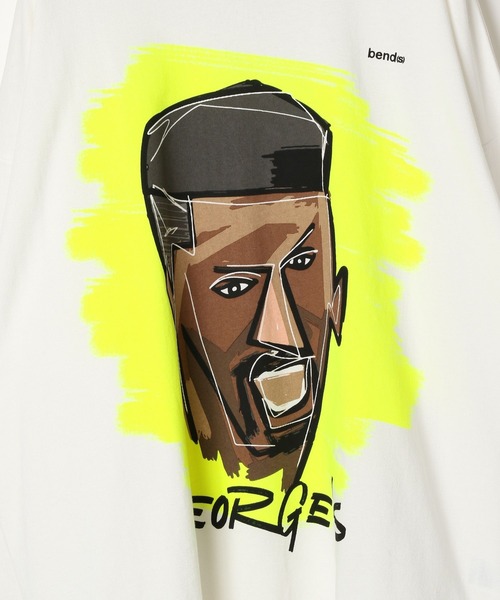 GEORGE'S（ジョージズ）の「bend(s)グラフィックロンT（Tシャツ/カットソー・メンズ・ホワイト×レッド/ホワイト×パープル/ホワイト×イエロー・MEDIUM/LARGE）」の9枚目の写真