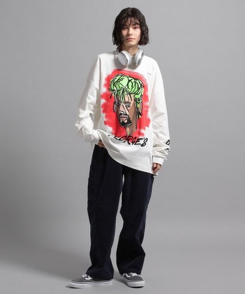 GEORGE'S（ジョージズ）の「bend(s)グラフィックロンT（Tシャツ/カットソー・メンズ・ホワイト×レッド/ホワイト×パープル/ホワイト×イエロー・MEDIUM/LARGE）」の12枚目の写真