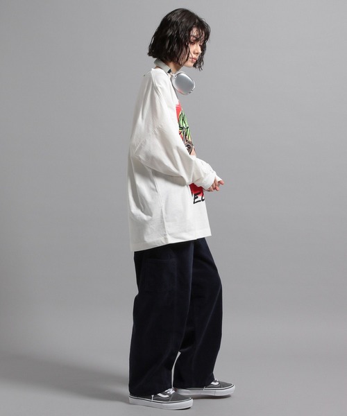 GEORGE'S（ジョージズ）の「bend(s)グラフィックロンT（Tシャツ/カットソー・メンズ・ホワイト×レッド/ホワイト×パープル/ホワイト×イエロー・MEDIUM/LARGE）」の14枚目の写真