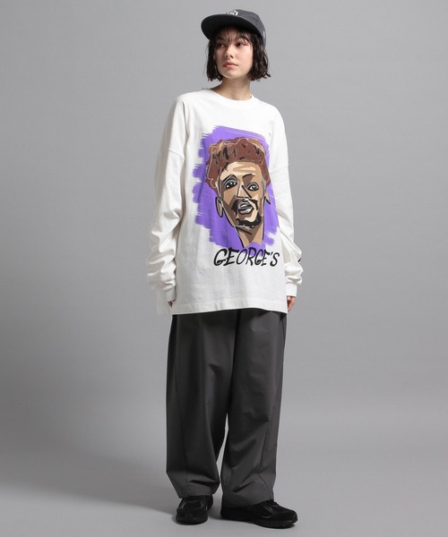 GEORGE'S（ジョージズ）の「bend(s)グラフィックロンT（Tシャツ/カットソー・メンズ・ホワイト×レッド/ホワイト×パープル/ホワイト×イエロー・MEDIUM/LARGE）」の20枚目の写真