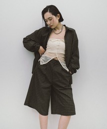 HANNE（アン）の「【Mikako collaboration】クラシカルチェックバミューダパンツ（その他パンツ）」