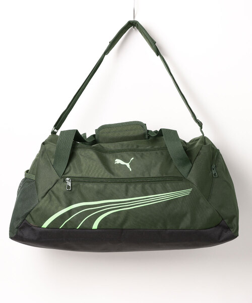 PUMA(プーマ)の「《PUMA》PUMA FUNDAMENTAL ミディアム スポーツ バッグ(ドラムバッグ・メンズ・グレー/ブラック/ダークオリーブ・フリー)」の3枚目の写真