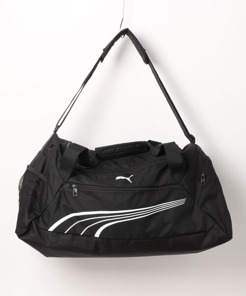 PUMA(プーマ)の「《PUMA》PUMA FUNDAMENTAL ミディアム スポーツ バッグ(ドラムバッグ・メンズ・グレー/ブラック/ダークオリーブ・フリー)」の1枚目の写真