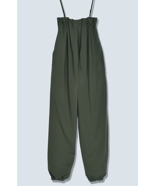 OMMO（オーエムエムオー）の「TUCK BUSTIER ALL IN ONE（つなぎ/オールインワン・レディース・ブラック/カーキ・MEDIUM/SMALL）」の17枚目の写真