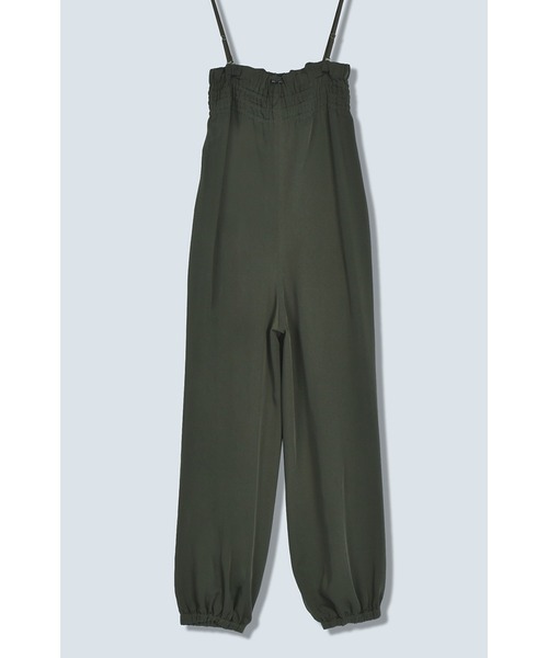 OMMO（オーエムエムオー）の「TUCK BUSTIER ALL IN ONE（つなぎ/オールインワン・レディース・ブラック/カーキ・MEDIUM/SMALL）」の10枚目の写真