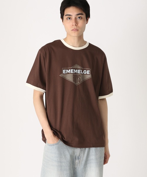 87mm（87mm）の「【UNISEX】Mmlg／ALL THAT T（Tシャツ/カットソー・レディース・ダークブラウン/ライトブルー/クリーム・SMALL/MEDIUM/LARGE）」の2枚目の写真